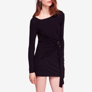 Free People Frankie Black Mini Dress NWT Size XS